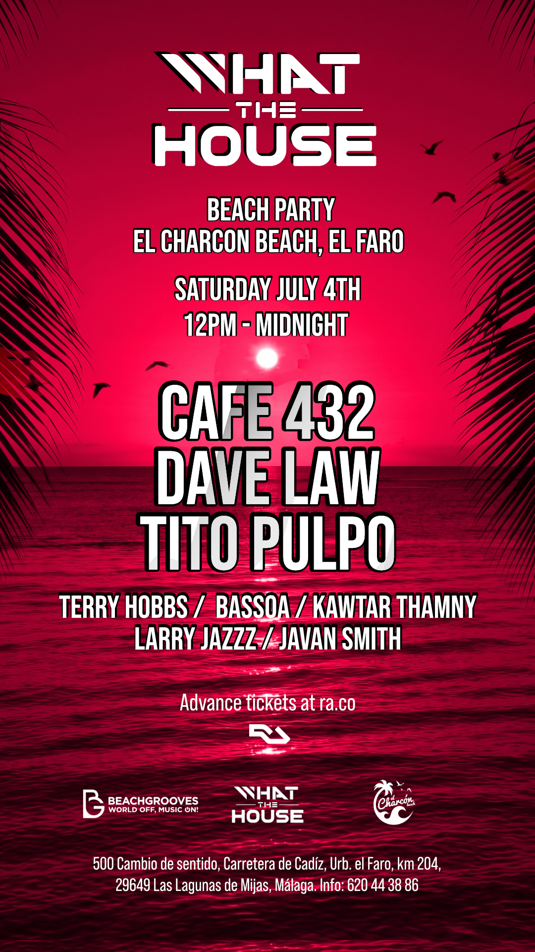 What The House Summer Party at El Charcon Beach - flyer